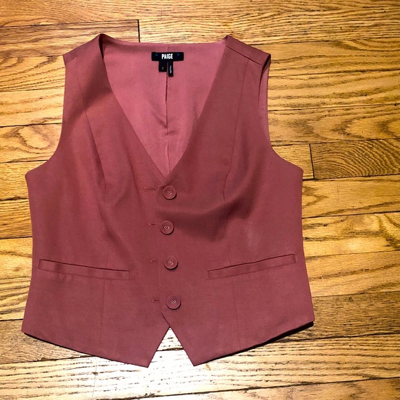 PAIGE Iris Vest. Size 2. Desert Dusk color ( Rose Pink ). - Picture 1 of 6